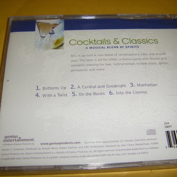 Cocktails & Classics - Audio CD By Various Artists - Picture 3 of 4